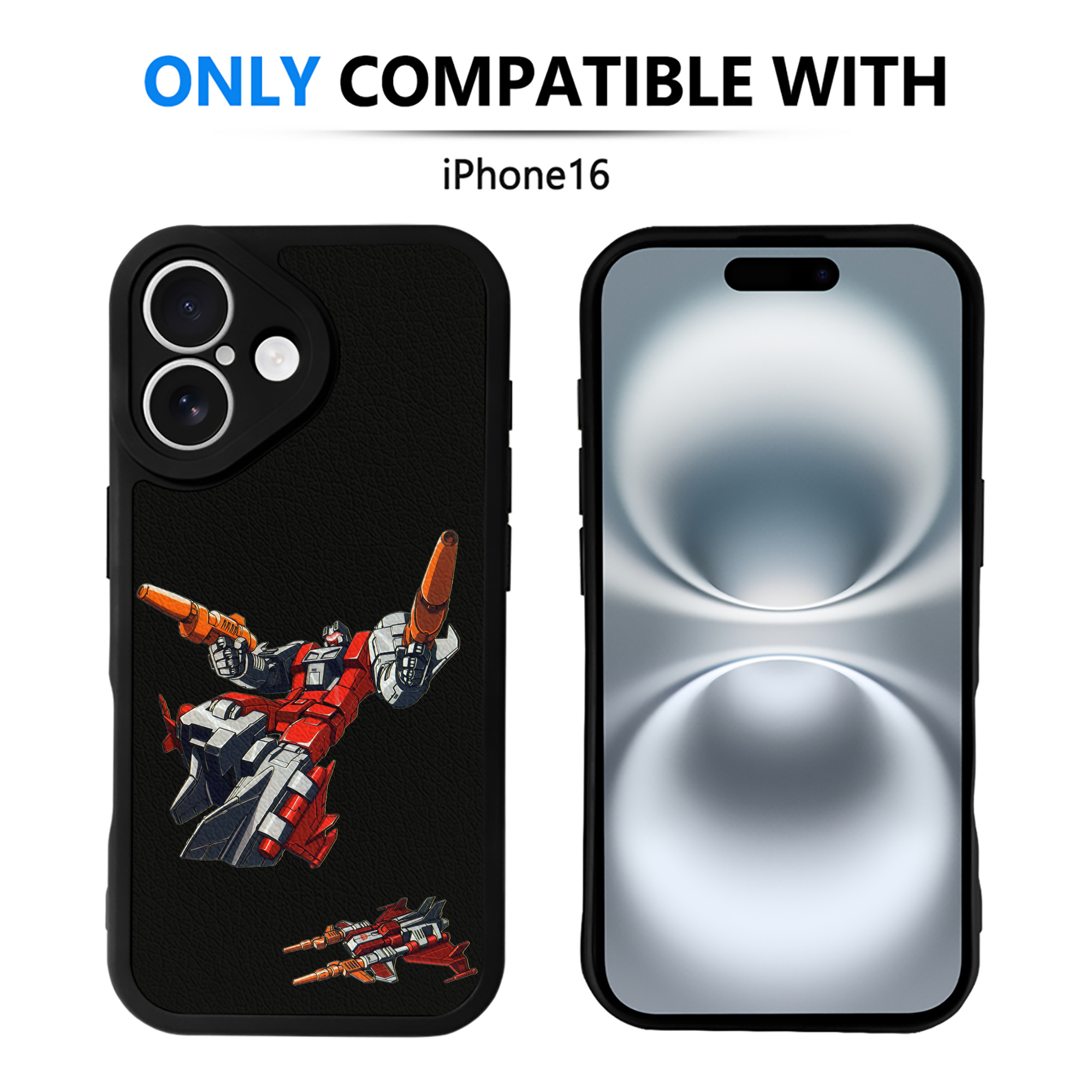 （画像用）  【iPhone 16シリーズ対応】シリコンスマホケース（レザー調） 材質：シリコン